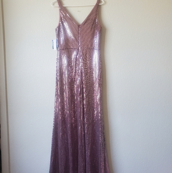 NWT Nightway Pink All Over Sequin Maxi Dress - Picture 14 of 15